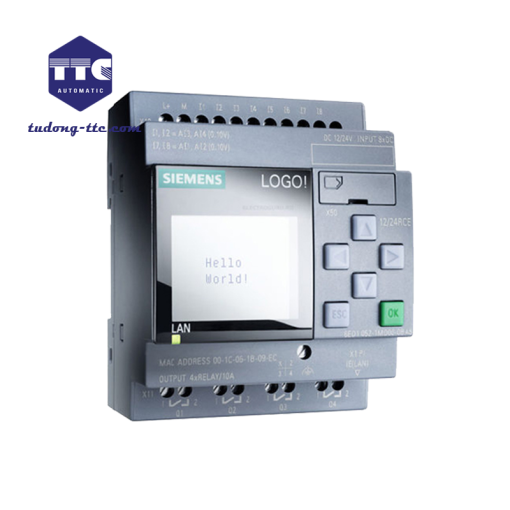 LOGO! 24CE, logic module, display PS/I/O: 24 V/24 V/24 V trans