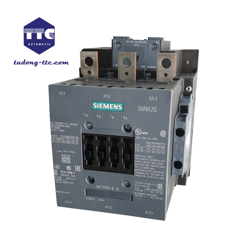 3RT1055-6AP36 | power contactor AC-3e/AC-3 150 A 75 kW / 400 V 