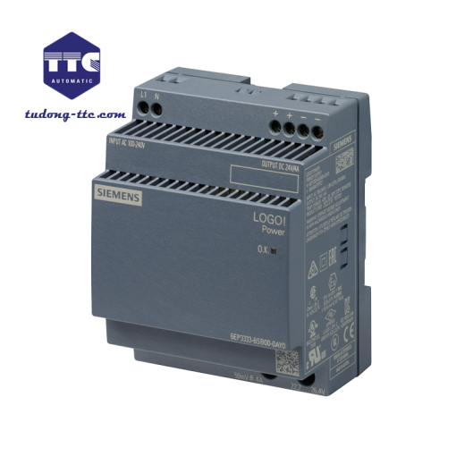 6EP3333-6SB00-0AY0 | LOGO!Power 24 V / 4 A stabilized power supply