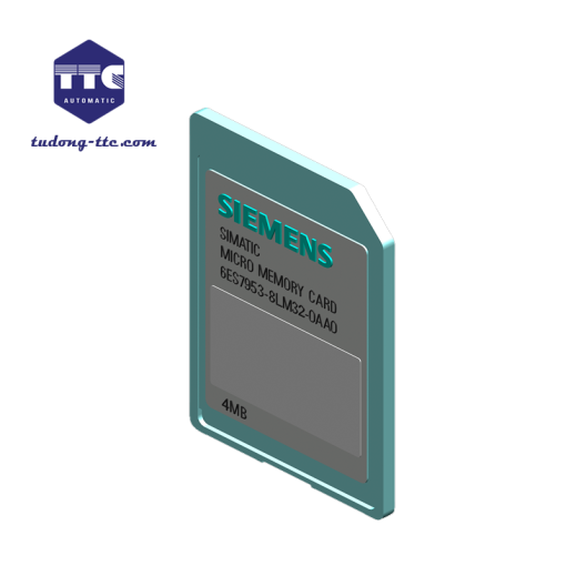 6ES7953-8LM32-0AA0 | Micro Memory Card for S7-300/C7/ET 200 4 MB