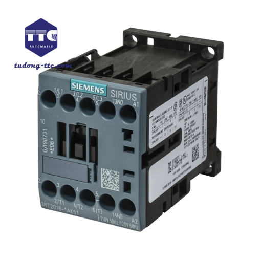 3RT2015-1AK61 | power contactor 3 kW / 400 V 3-pole 110 V AC